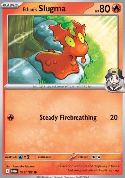 Destined Rivals 035/182 Ethan's Slugma