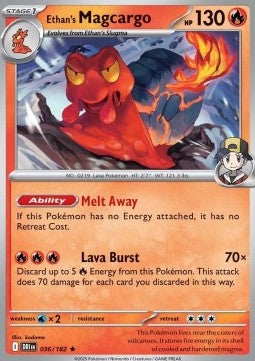 Destined Rivals 036/182 Ethan's Magcargo (Holo)