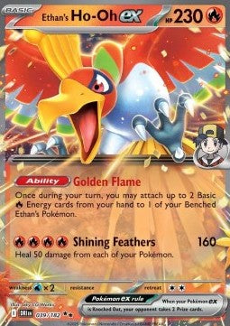 Destined Rivals 039/182 Ethan's Ho-Oh ex
