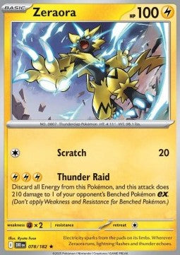 Destined Rivals 078/182 Zeraora (Holo)