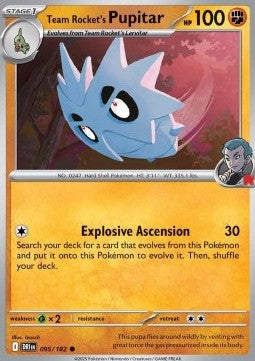 Destined Rivals 095/182 Team Rocket's Pupitar (Reverse Holo)