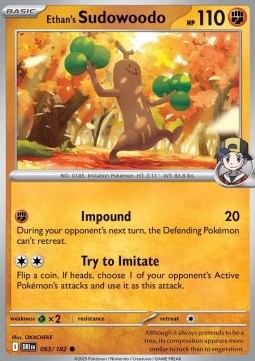Destined Rivals 093/182 Ethan's Sudowoodo