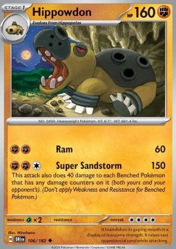 Destined Rivals 106/182 Hippowdon