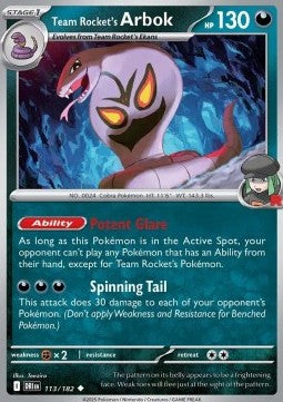 Destined Rivals 113/182 Team Rocket's Arbok