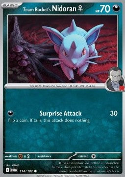Destined Rivals 114/182 Team Rocket's Nidoran (F)