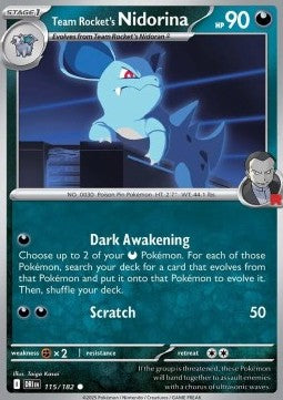 Destined Rivals 115/182 Team Rocket's Nidorina