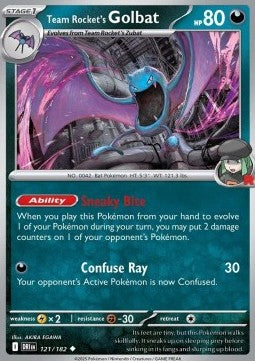 Destined Rivals 121/182 Team Rocket's Golbat