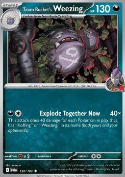 Destined Rivals 126/182 Team Rocket's Weezing