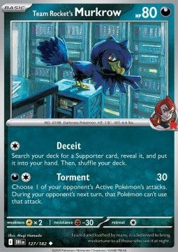 Destined Rivals 127/182 Team Rocket's Murkrow