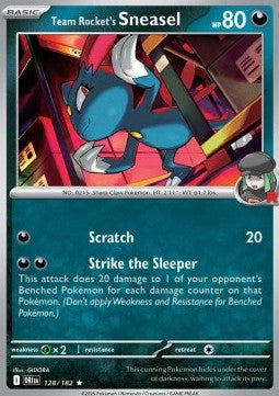Destined Rivals 128/182 Team Rocket's Sneasel (Holo)