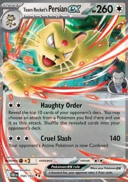 Destined Rivals 150/182 Team Rocket's Persian ex