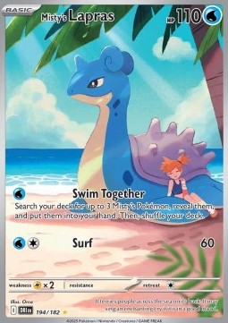 Destined Rivals 194/182 Misty's Lapras