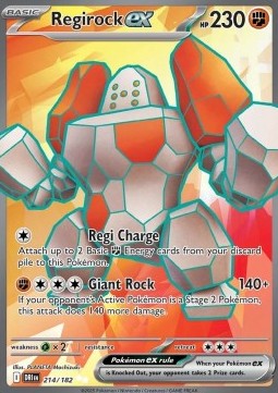 Destined Rivals 214/182 Regirock ex