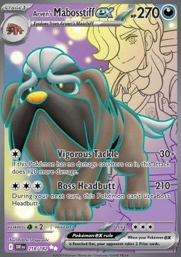 Destined Rivals 218/182 Arven's Mabosstiff ex