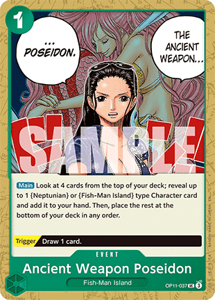 A Fist of Divine Speed OP11-037 Ancient Weapon Poseidon