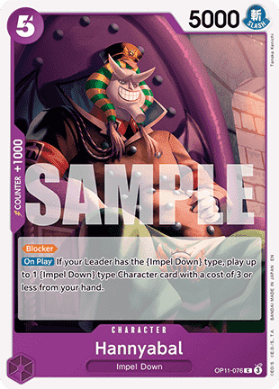 A Fist of Divine Speed OP11-076 Hannyabal