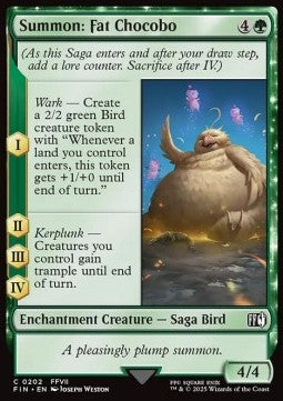 Final Fantasy 0202 Summon: Fat Chocobo