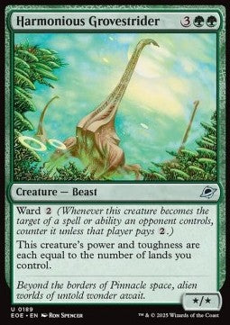 Edge of Eternities 0189 Harmonious Grovestrider (Foil)