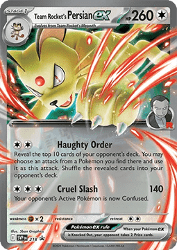 Scarlet & Violet Promo SVP218 Team Rocket's Persian ex