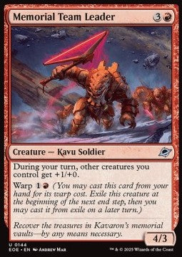 Edge of Eternities 0144 Memorial Team Leader (Foil)