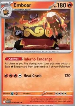 White Flare 013/086 Emboar (Holo)