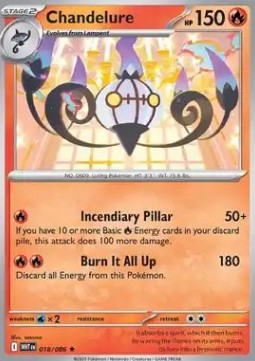 White Flare 018/086 Chandelure (Holo)