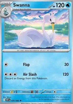 White Flare 026/086 Swanna (Reverse Holo)