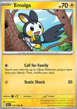 Black Bolt 029/086 Emolga (Reverse Holo)