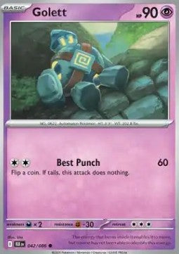 Black Bolt 042/086 Golett (Reverse Holo)