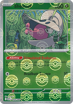White Flare 008/086 Shelmet (Reverse Holo Pokeball)