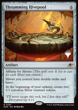 Edge of Eternities 0247 Thrumming Hivepool (Silver Stamped)