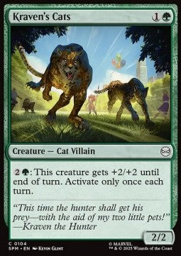 Marvel's Spider-man 0104 Kraven's Cats (Foil)