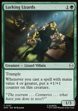 Marvel's Spider-man 0107 Lurking Lizards (Foil)