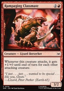 Marvel's Spider-man Eternal 0016 Rampaging Classmate (Reverse Holo)