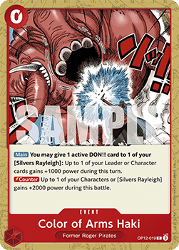 Legacy of the Master OP12-019 Color of Arms Haki