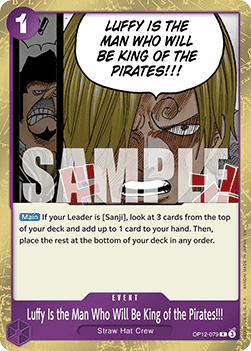Legacy of the Master OP12-079 Luffy is the Man Who Will Be King of the Pirates (Foil)