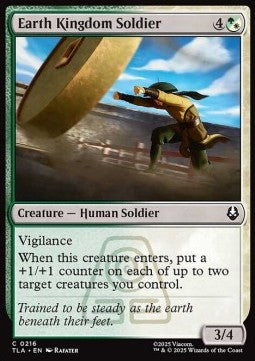 Avatar The Last Airbender 0216 Earth Kingdom Soldier (Foil)