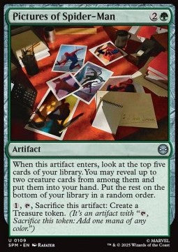 Marvel's Spider-man 0109 Pictures of Spider-man (Foil)