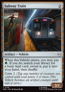 Marvel's Spider-man 0178 Subway Train (Foil)