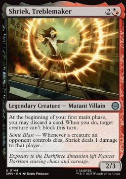 Marvel's Spider-man 0144 Shriek, Treblemaker (Foil)