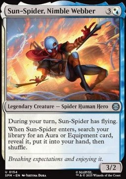 Marvel's Spider-man 0154 Sun-Spider, Nimble Webber (Foil)