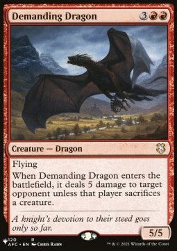 The List - Adventures in the Forgotten Realm Commander 120 Demanding Dragon
