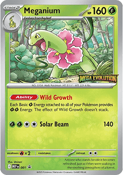 Mega Evolution Promo MEP002 Meganium (Set Logo Holo)