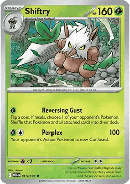 Mega Evolution 015/132 Shiftry (Reverse Holo)