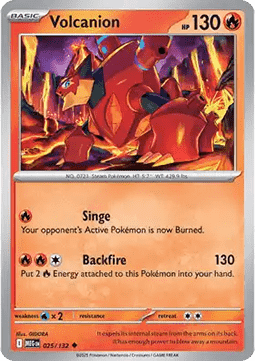 Mega Evolution 025/132 Volcanion (Reverse Holo)