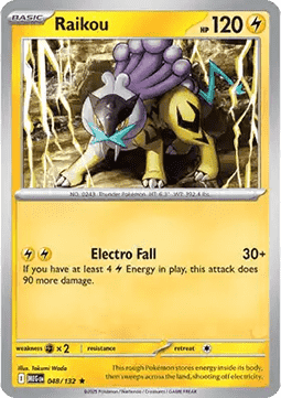 Mega Evolution 048/132 Raikou (Reverse Holo)