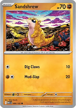 Mega Evolution 068/132 Sandshrew (Reverse Holo)