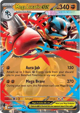 Mega Evolution 077/132 Mega Lucario ex