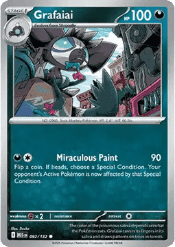 Mega Evolution 092/132 Grafaiai (Reverse Holo)