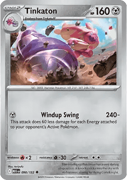 Mega Evolution 098/132 Tinkaton (Reverse Holo)